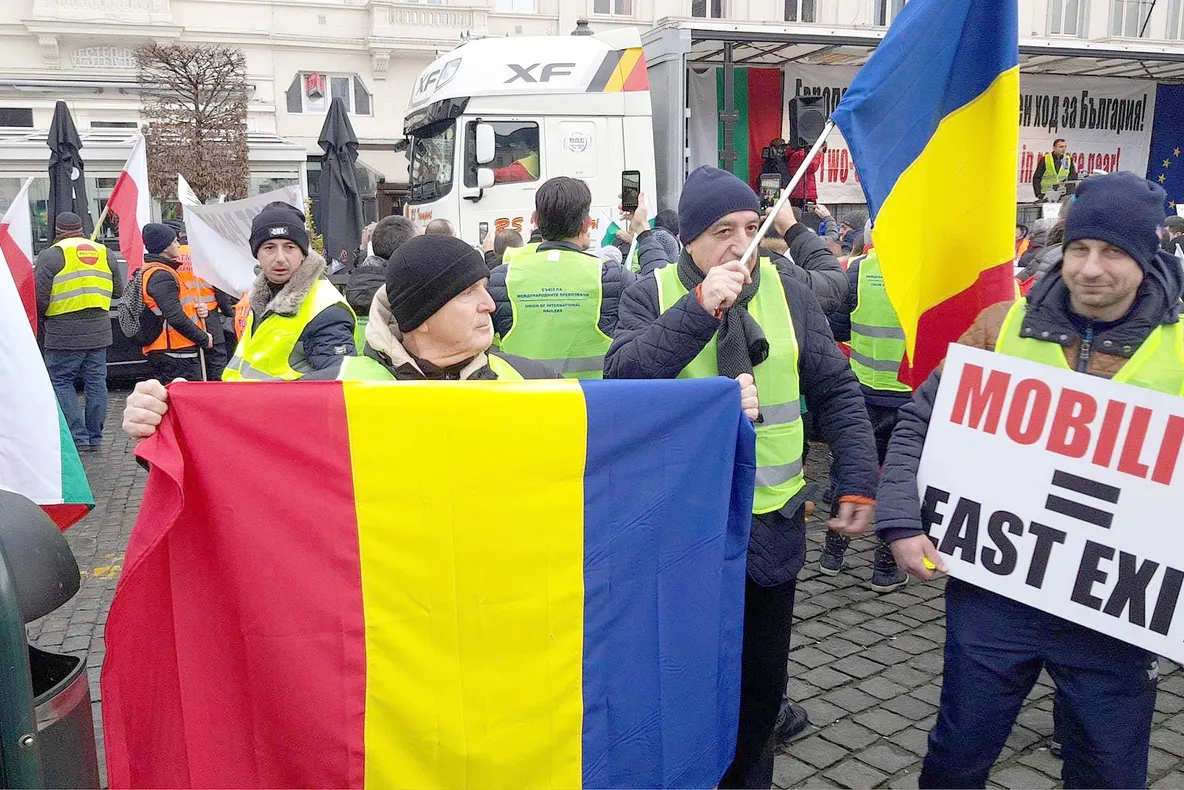 Protestul transportatorilor a avut efect! UE amână proiectul "Mobilitate1"