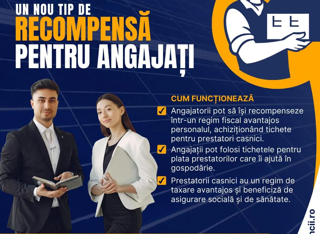 Salariații vor putea primi tichete de activități casnice. Cine poate beneficia de această facilitate?
