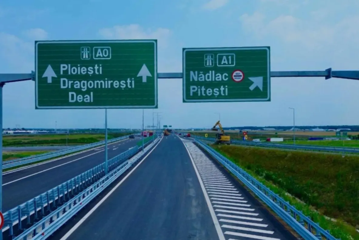 CNAIR: Se montează parapetele de protecție pe Lotul 3 Afumați-Pantelimon, Autostrada Bucureștiului