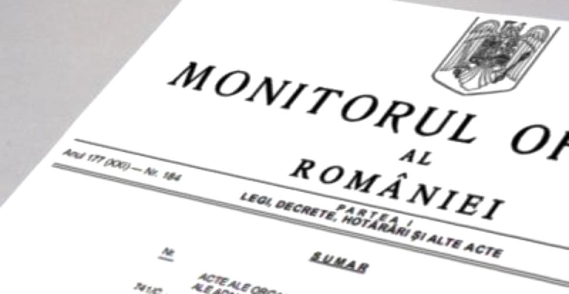 Rectificarea bugetară, publicată în Monitorul Oficial