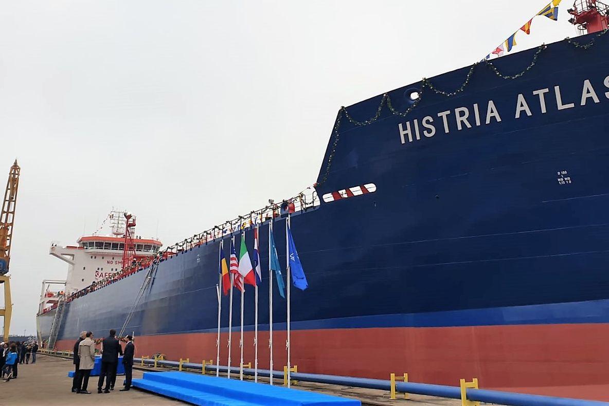 Șantierul Naval din Constanța a lansat noua generație de tancuri de produse petroliere și chimice