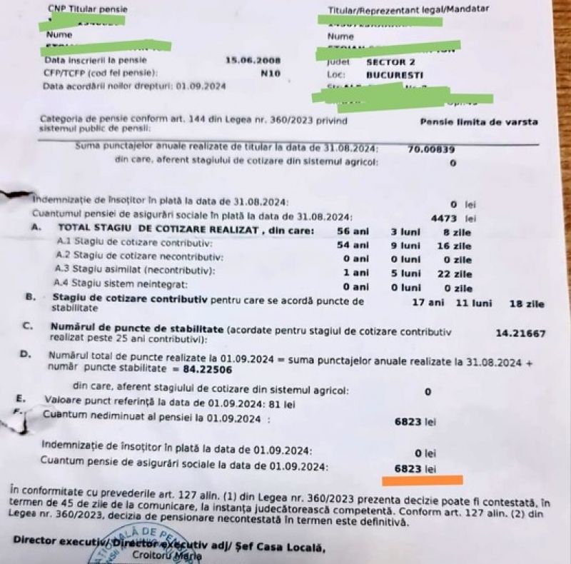 Casa Naţională de Pensii a venit cu noi PRECIZĂRI. Ce se întâmplă dacă valoarea de pe cupon nu corespunde cu decizia de recalculare? - EXEMPLE