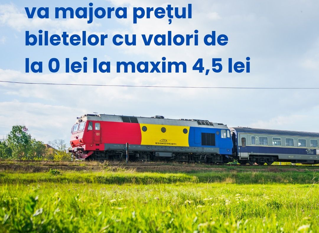 Bilete de tren se scumpesc în plin sezon al vacanțelor, ca urmare a majorării TVA. Val de comentarii negative pe pagina CFR Călători