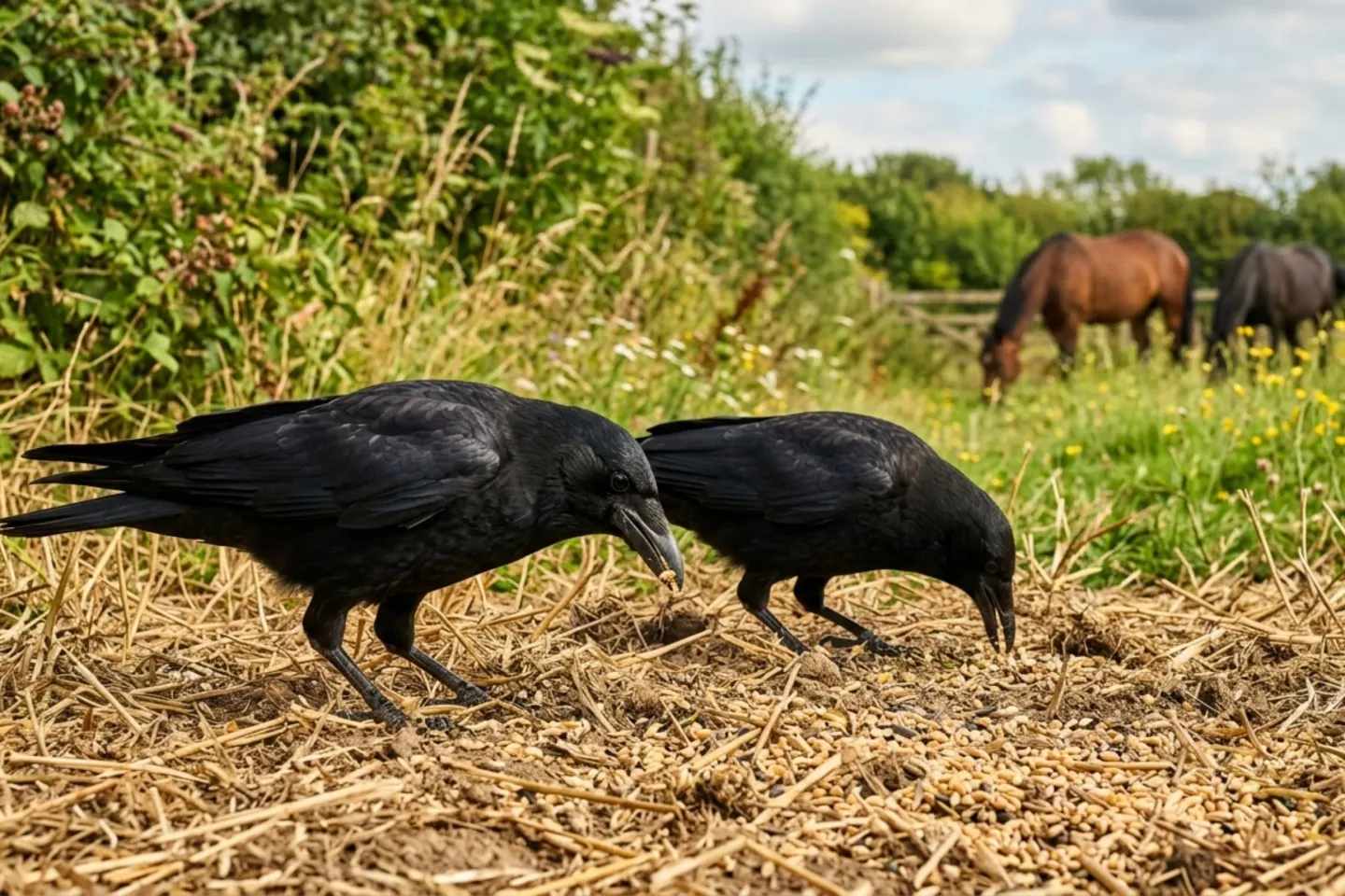 Pagube uriașe în agricultură. Ciorile devastează culturile 