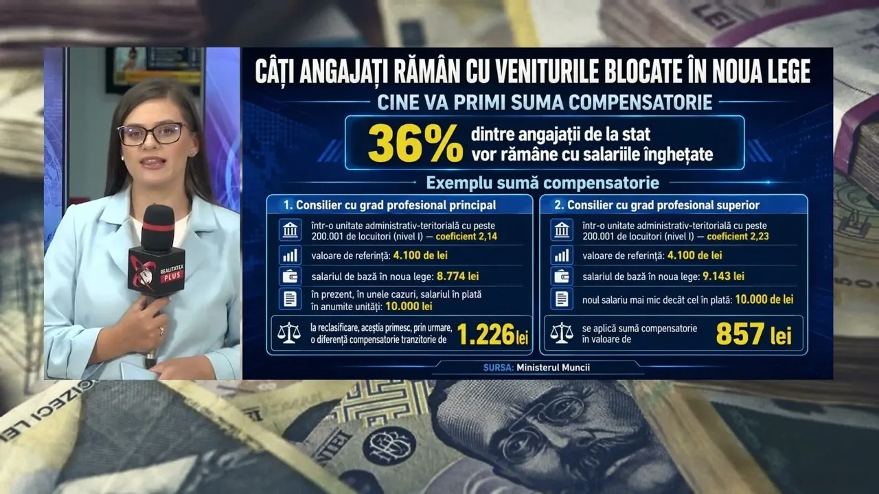 Exclusiv Realitatea Plus: Mai mult de o treime dintre angajații de la stat rămân cu veniturile înghețate – Ministerul Muncii