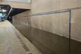 Staţia de metrou Piaţa Victoriei 2, închisă temporar după ce a fost inundată. Anunțul Metrorex - FOTO&VIDEO