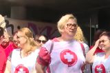 Angajații din sănătate protestează la Ministerul Muncii împotriva noii legi a salarizării VIDEO/LIVE TEXT