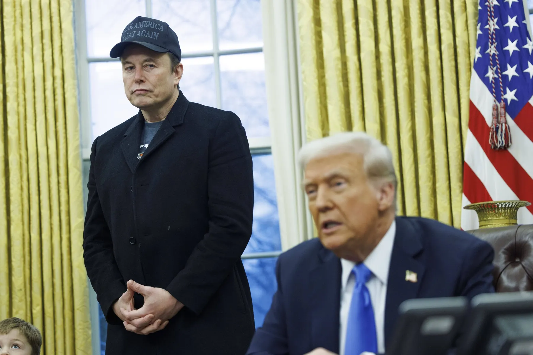 US President Trump Meets with Elon Musk in Oval Office
