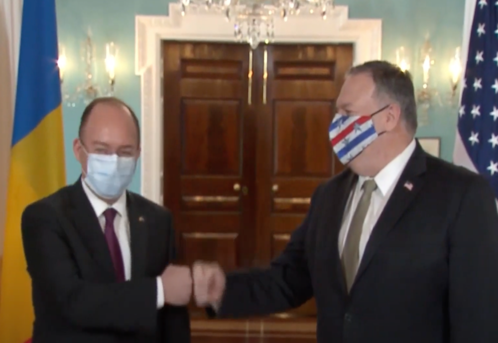 Consultări politice la Washington între ministrul de externe Bogdan Aurescu și secretarul de stat al SUA Michael Pompeo