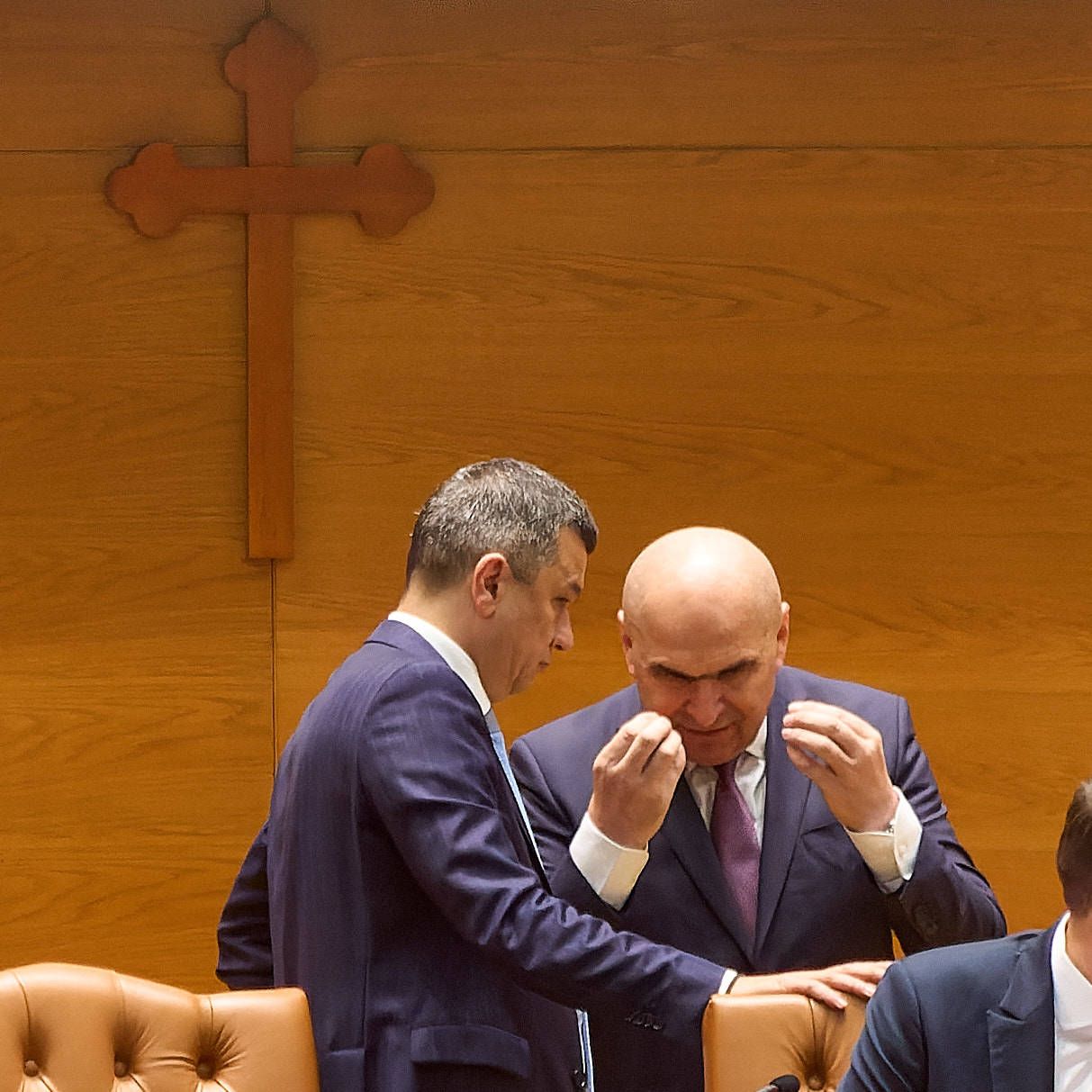 Bolojan Assumes Responsibility for Five Laws to Reduce Romalias Budget Deficit, Bucharest, Romania