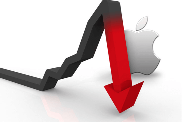 Vânzările iPhone, sub previziuni. Valoarea Apple scade sub 1 trilion de dolari