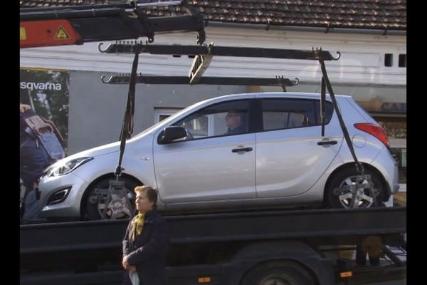 Dorel lovește la Cluj-Napoca. Vezi ce poate face o macara scăpată de sub control (VIDEO)