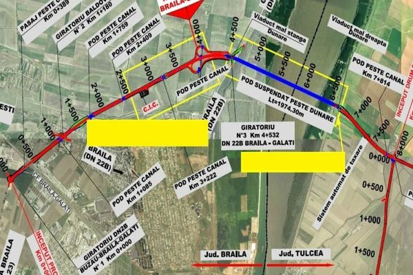 A fost emisă autorizația de construire pentru primii 7km din drumurile de legătură la Podul suspendat peste Dunăre