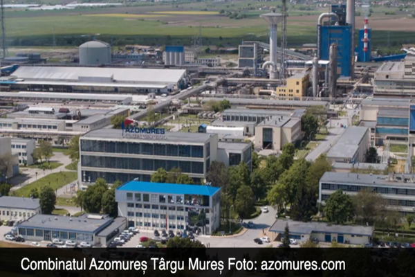 Azomureș își oprește producția din cauza prețului ridicat la energie, deși a primit subvenții de la stat