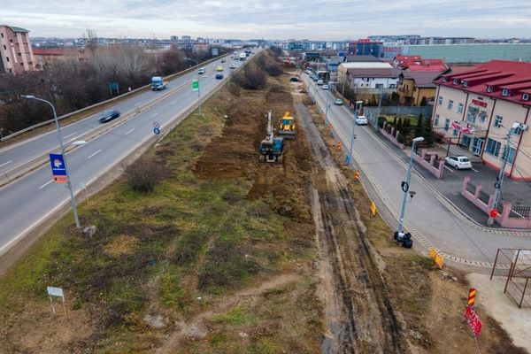 Centura București : au început lucrările pentru construirea unei bretele noi la pasajul Bragadiru (DN 6)