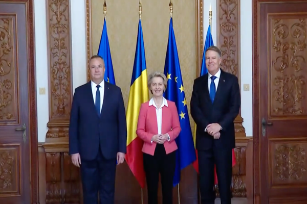Klaus Iohannis și Nicolae Ciucă, față în față cu Ursula von der Leyen, la București - Acord crucial în energie pentru România
