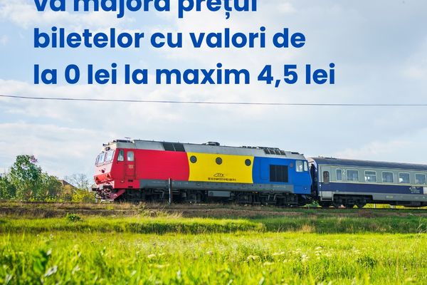 Bilete de tren se scumpesc în plin sezon al vacanțelor, ca urmare a majorării TVA. Val de comentarii negative pe pagina CFR Călători